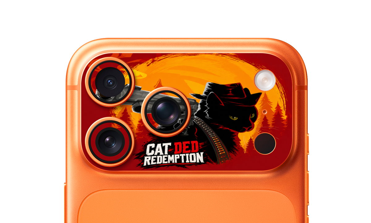 Gunslinger Cat – iPhone 17 Pro & 17 Pro Max Camera Skin