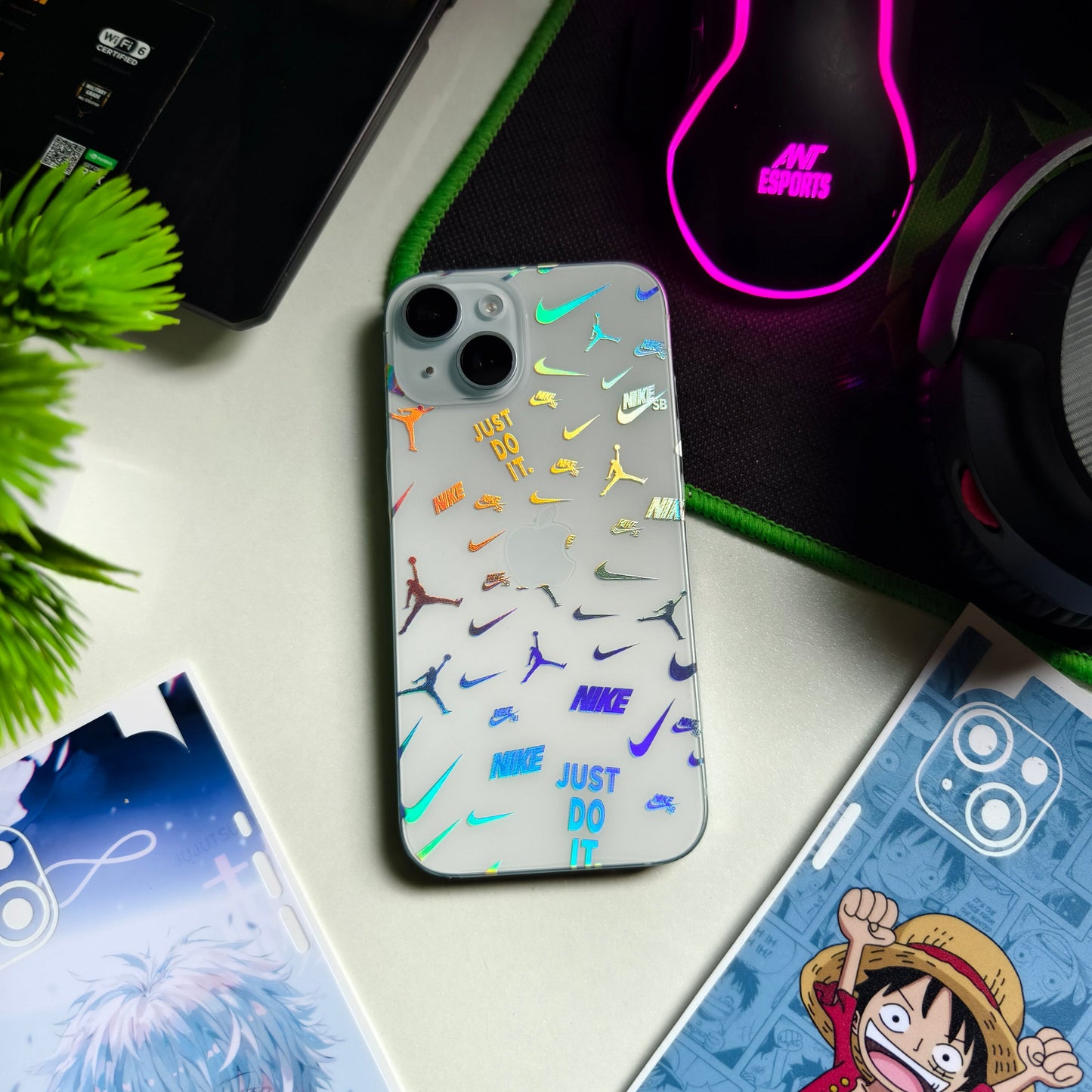Just Do It. 3D Rainbow Transparent Mobile Skin Wrap - (Installation Kit Included)
