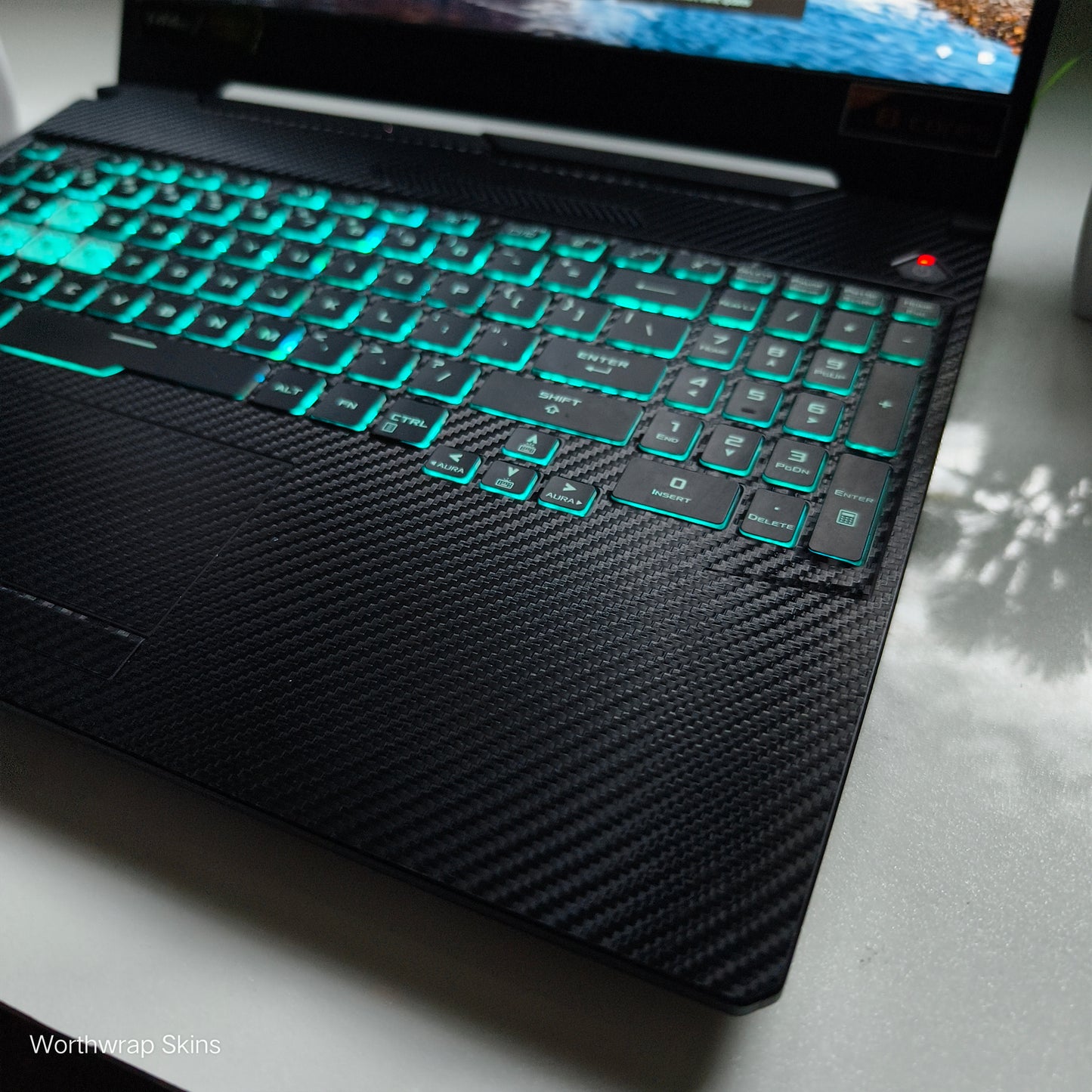 Carbon Fibre Black Laptop Skin