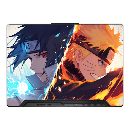Naruto and Sasuke Laptop Skin