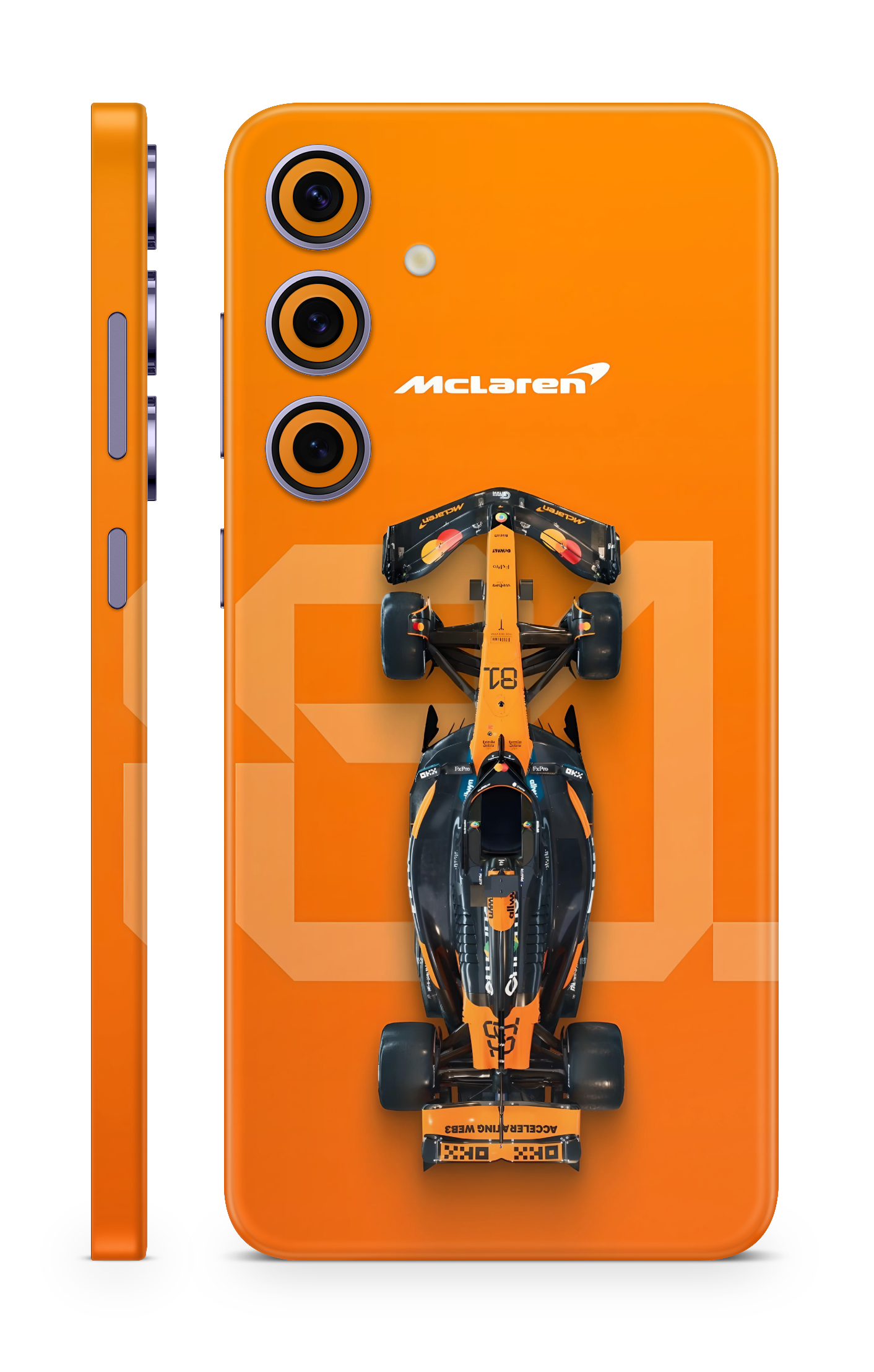 McLaren F1 Orange Mobile Skin