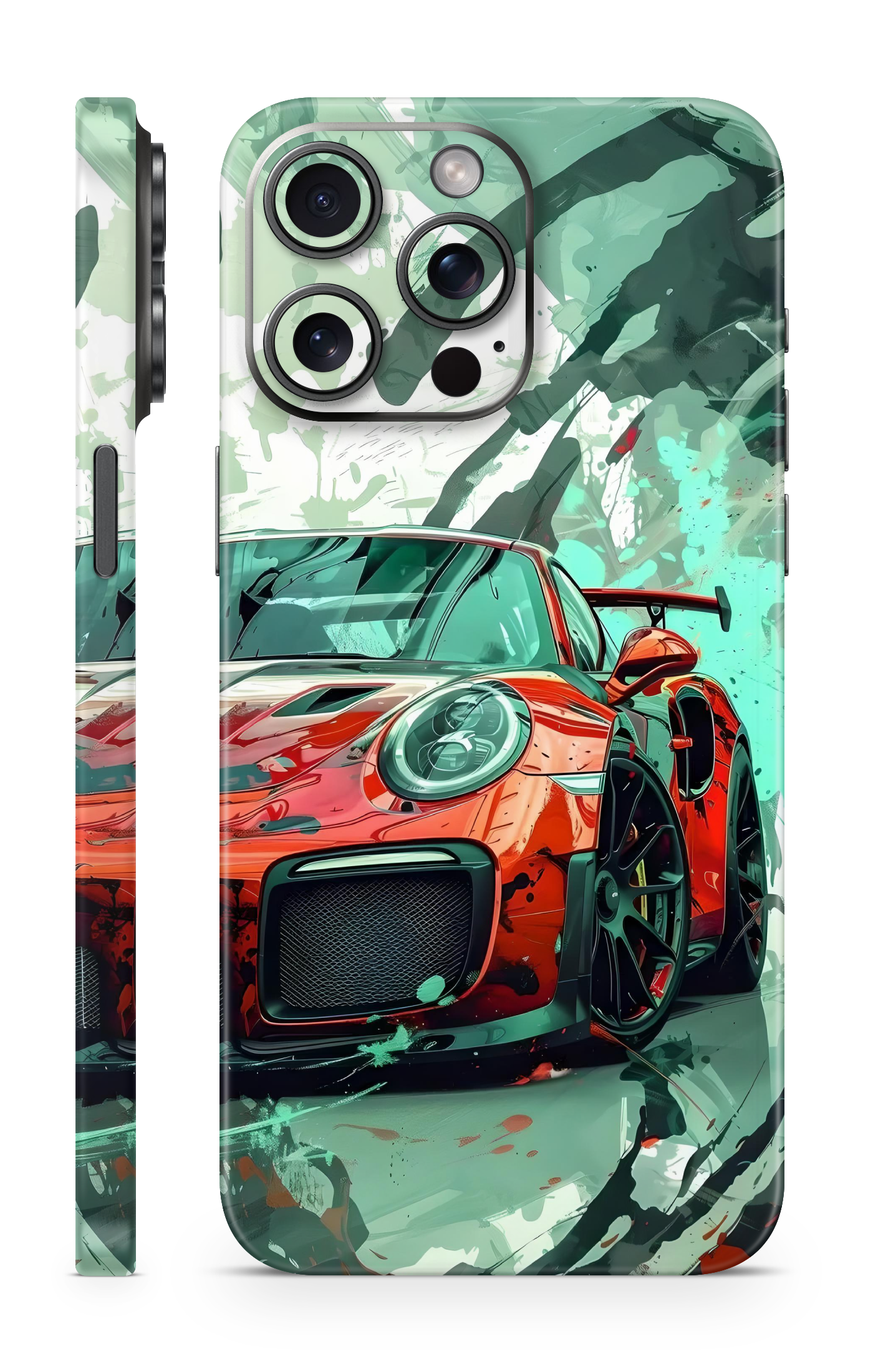 Red Porsche GT 911 Mobile Skin