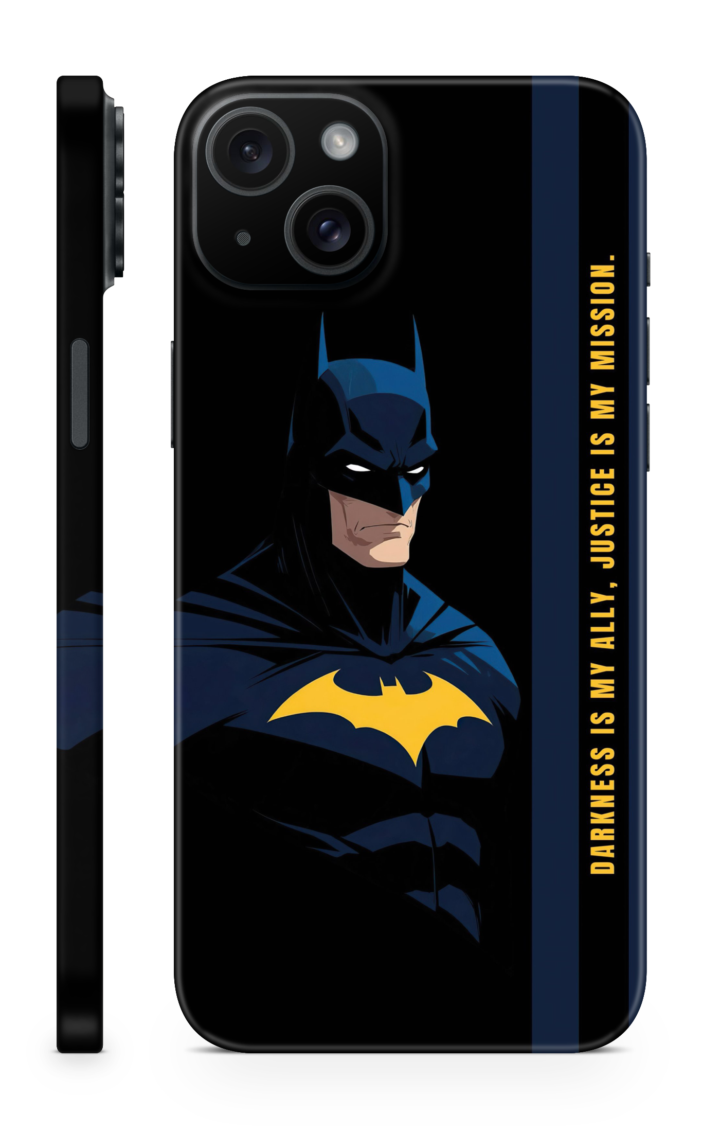 Batman Justice Is My Mission Mobile Skin – Bold Protective Phone Wrap