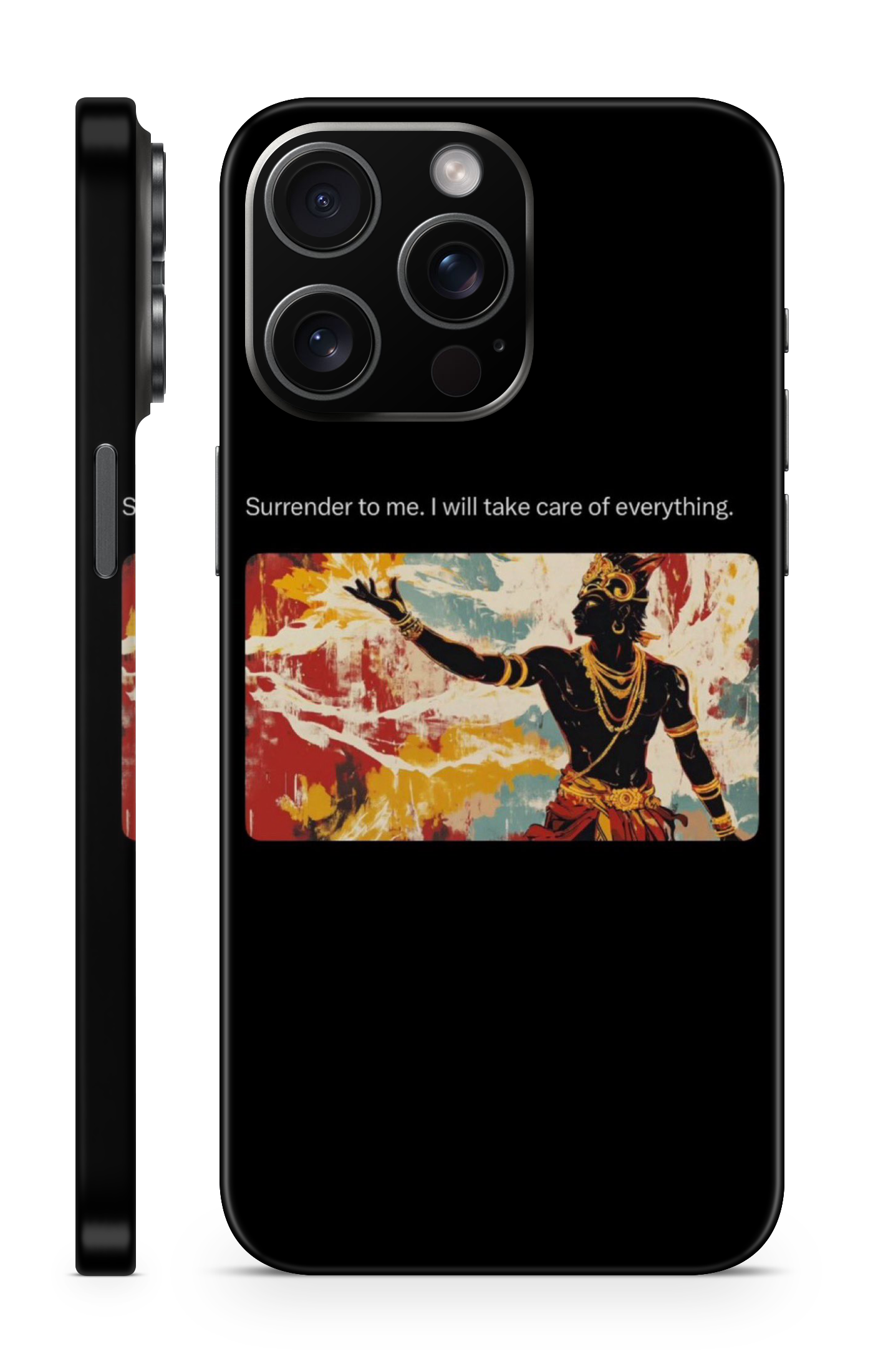 Shree Krishna – I Will Take Care of Everything Mobile Skin