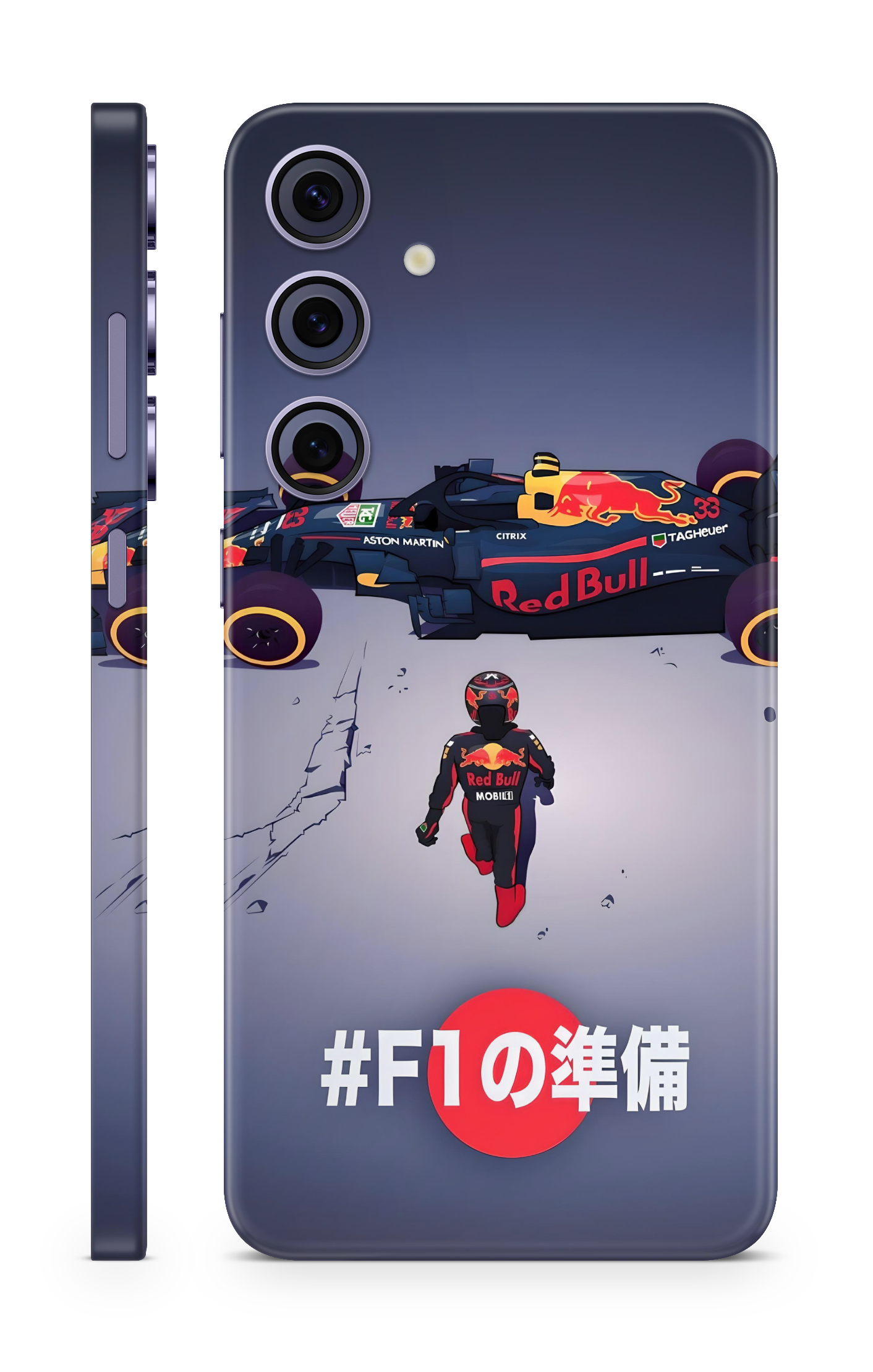 Red Bull F1 Anime Style Mobile Skin