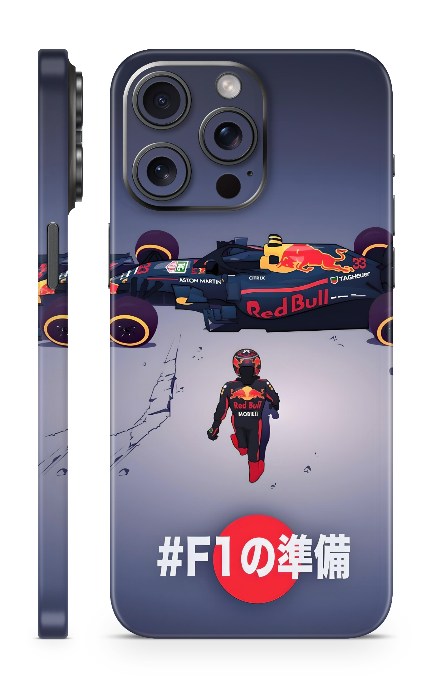 Red Bull F1 Anime Style Mobile Skin