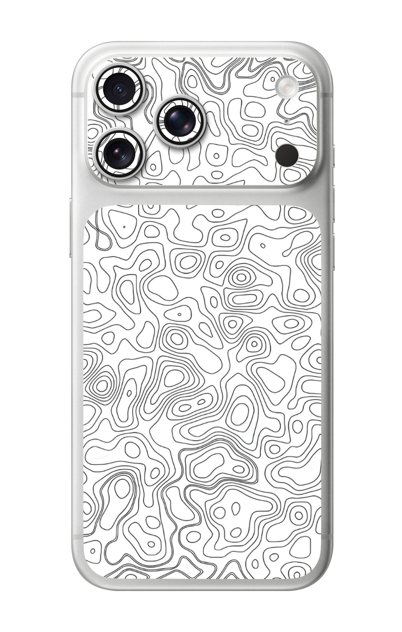 Topography White Camera & Pocket Edition Mobile Skin for iPhone 17 Pro & 17 Pro Max