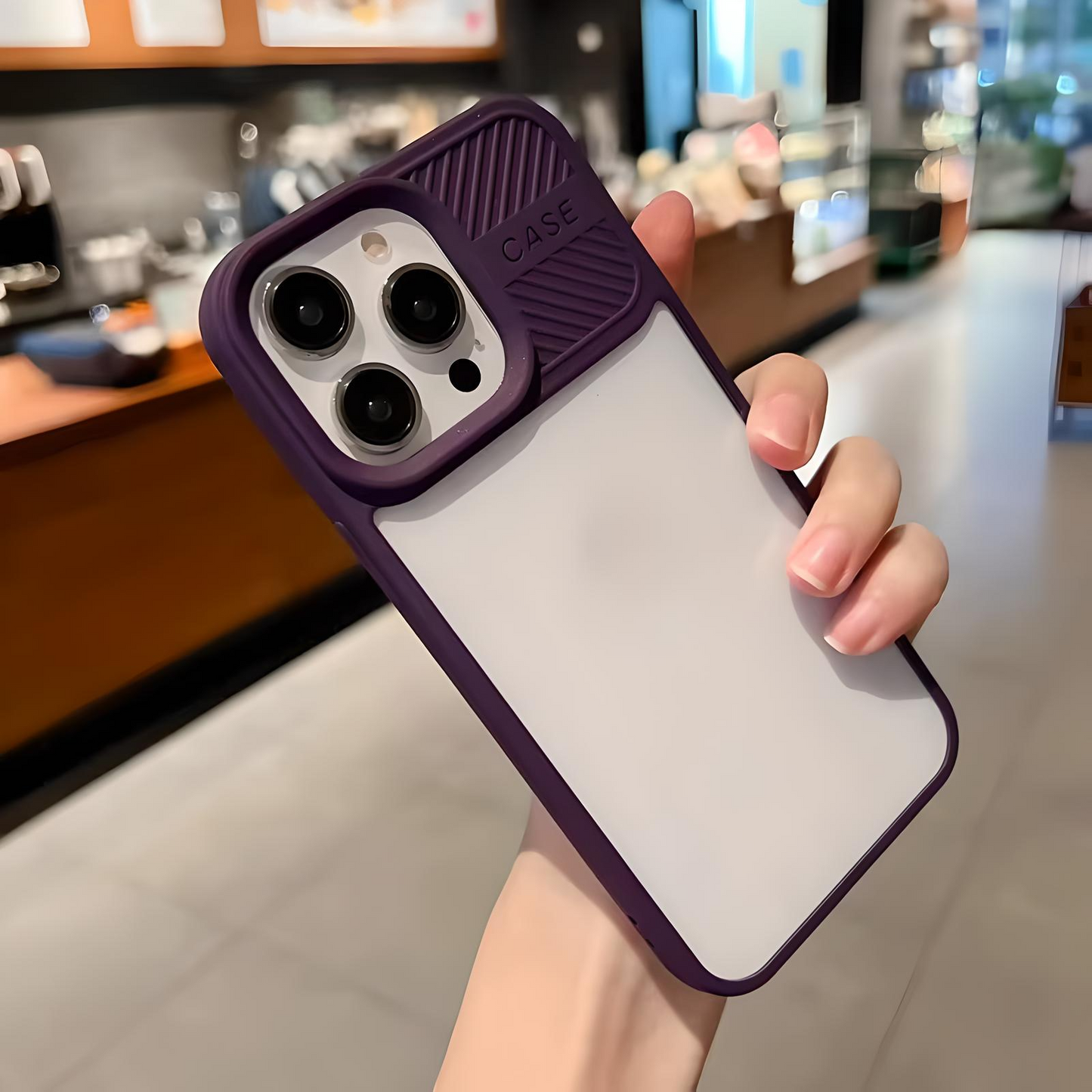 iPhone 13 Case - Soft Silicone Matte Transparent Shockproof Cover with All-Round Protection