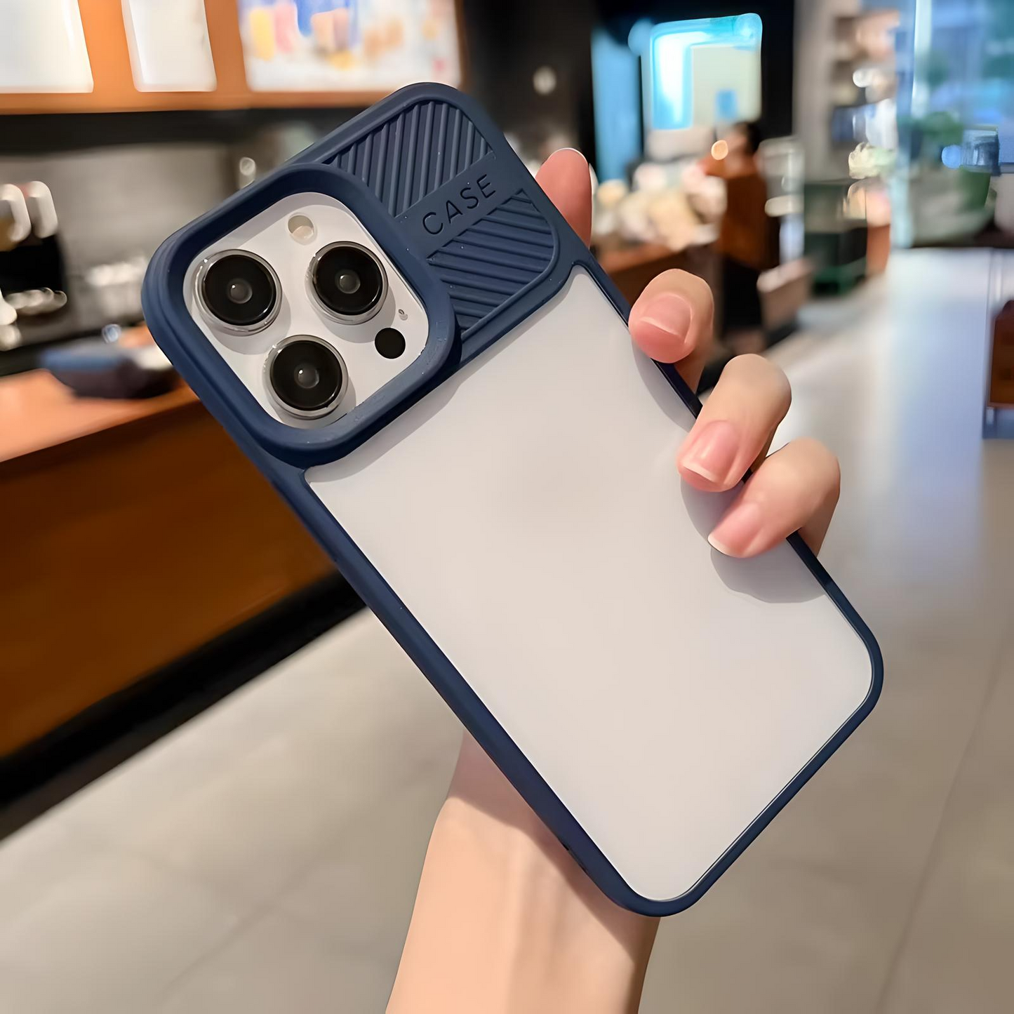 iPhone 13 Case - Soft Silicone Matte Transparent Shockproof Cover with All-Round Protection
