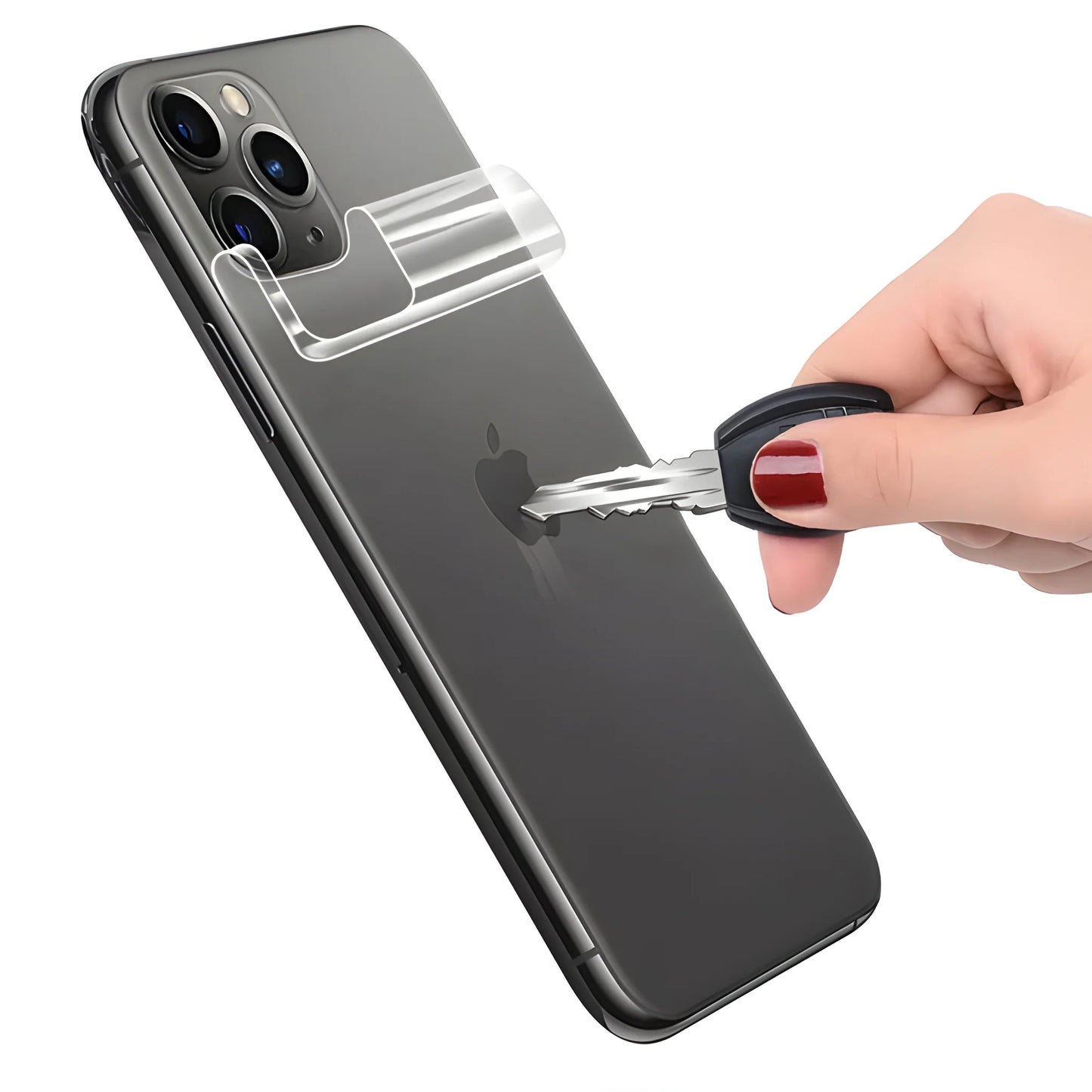 Transparent Mobile Skin Wrap - (Installation Kit Included)