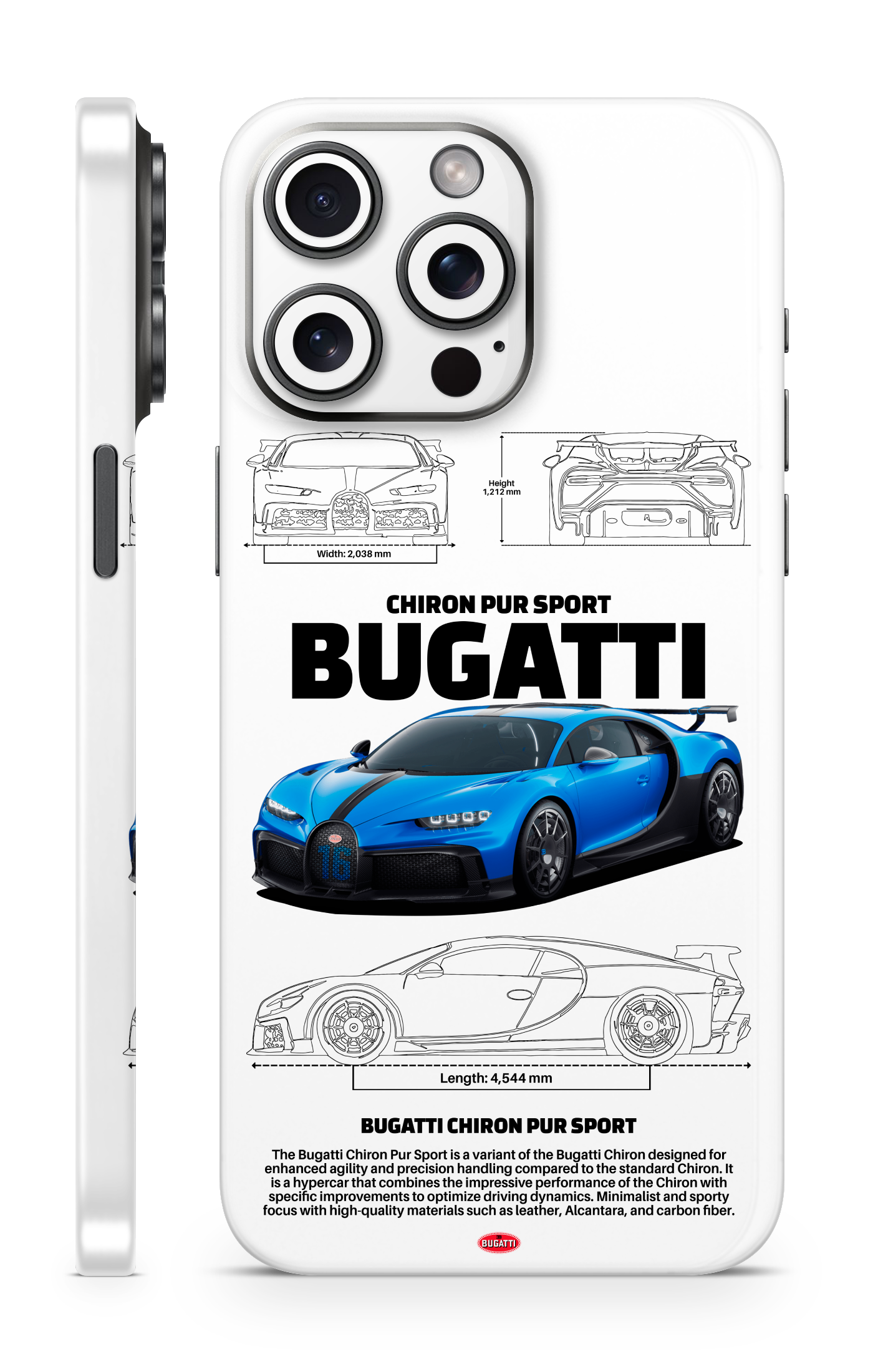 Bugatti Chiron Pur Sport Mobile Skin