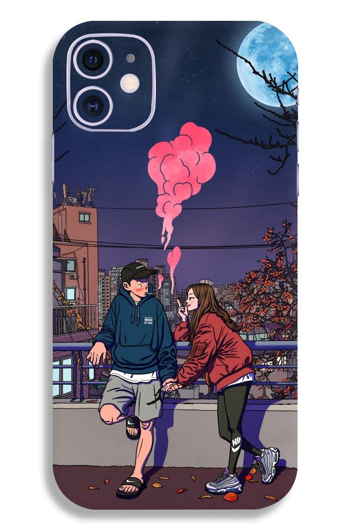 Smoking Couple Mobile Skin