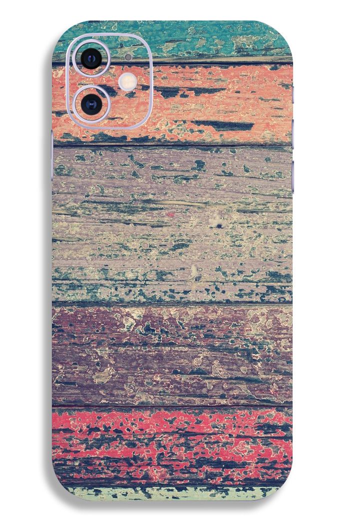 Colourful Wood Mobile Skin