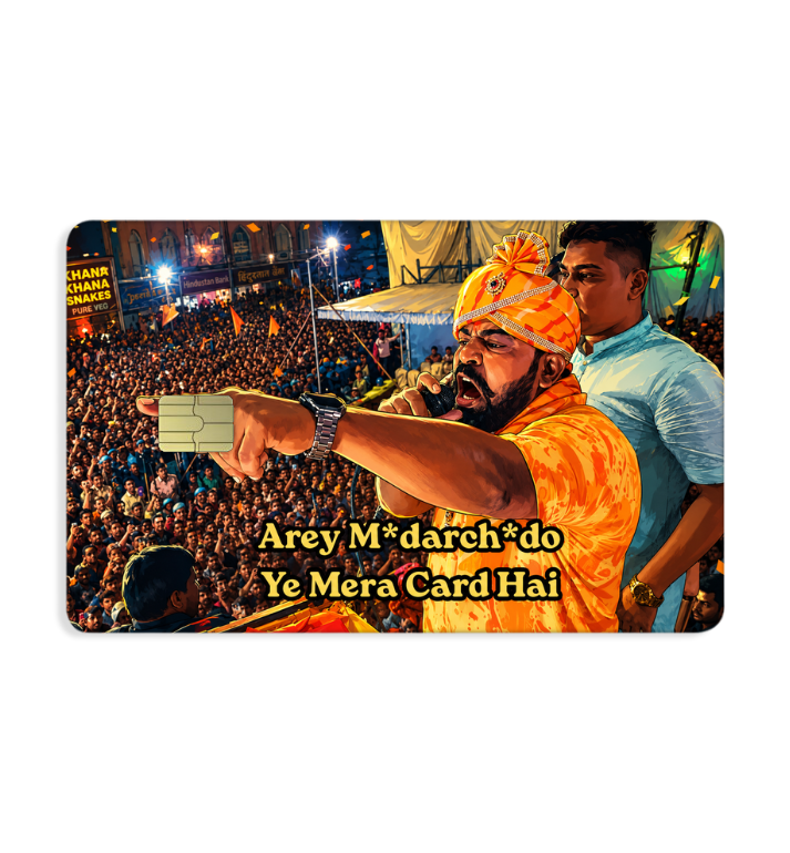 Arey Mdarchd Ye Mera Card Hai Meme Card Skin | Viral Funny Card Wrap
