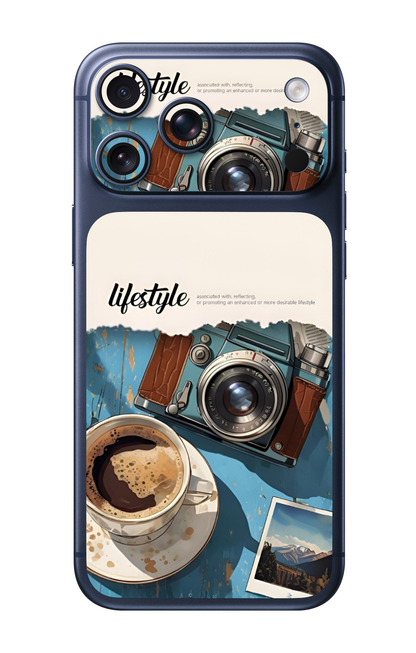 Camera & Coffee Lifestyle Aesthetic Camera & Pocket Edition Mobile Skin for iPhone 17 Pro & 17 Pro Max