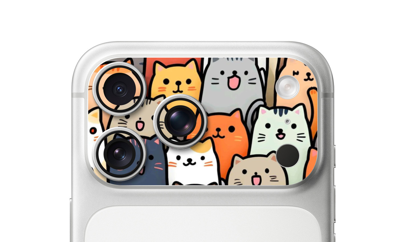 Cute Cat Party – iPhone 17 Pro & 17 Pro Max Camera Skin