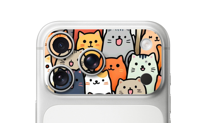 Cute Cat Party – iPhone 17 Pro & 17 Pro Max Camera Skin