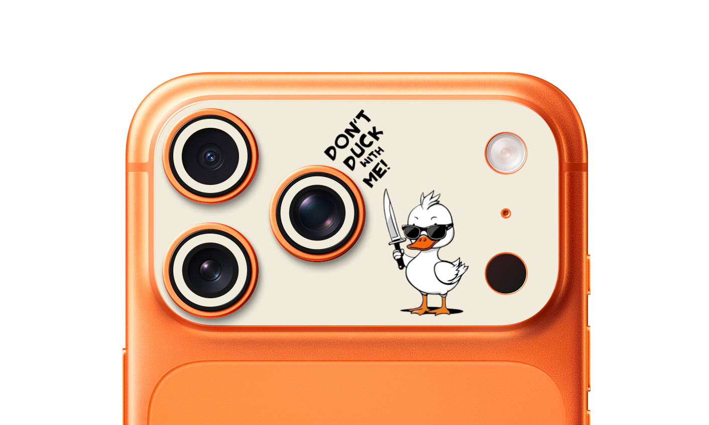 Don’t Duck With Me Duck – iPhone 17 Pro & 17 Pro Max Camera Skin