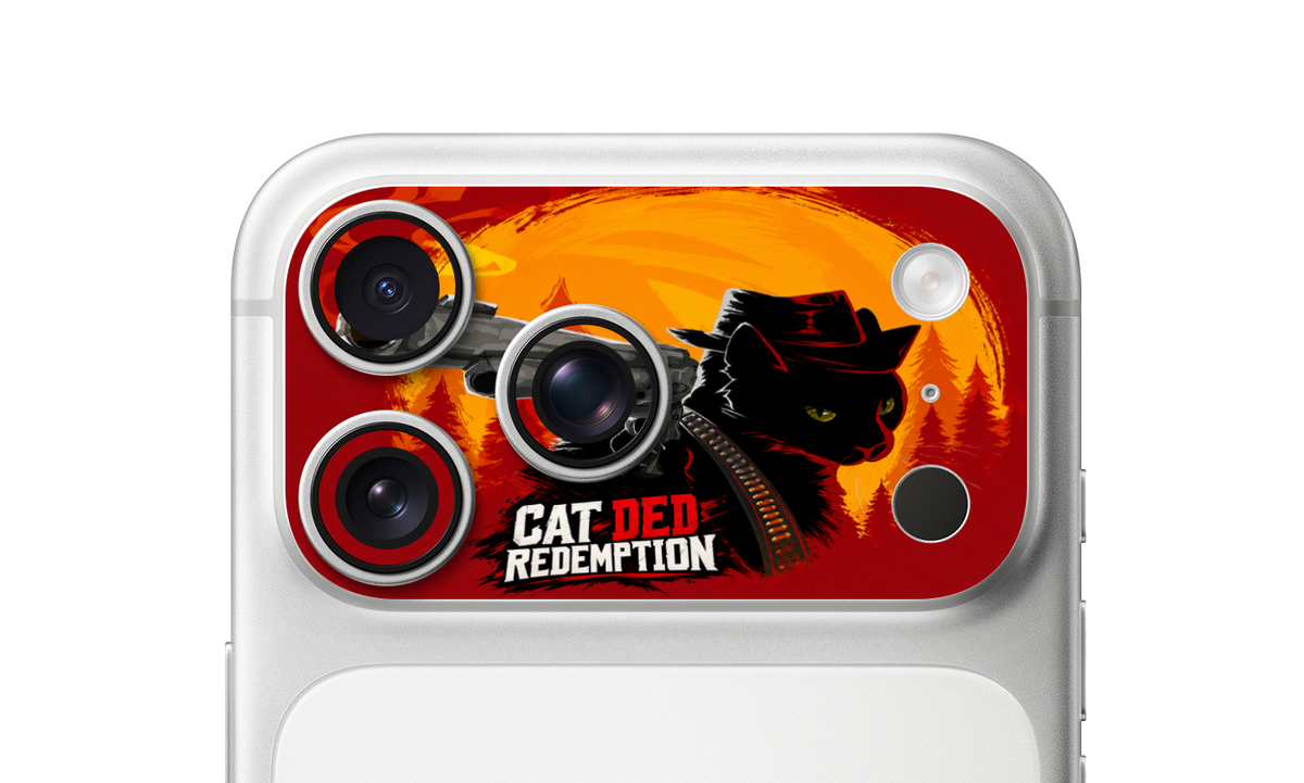 Gunslinger Cat – iPhone 17 Pro & 17 Pro Max Camera Skin
