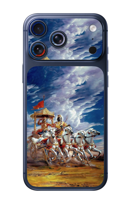 Krishna Arjuna Gita Chariot Camera & Pocket Edition Mobile Skin for iPhone 17 Pro & 17 Pro Max
