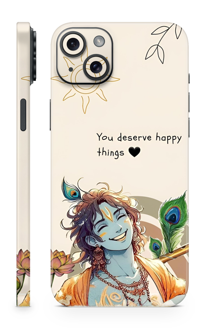 Krishna “You Deserve Happy Things" Mobile Skin