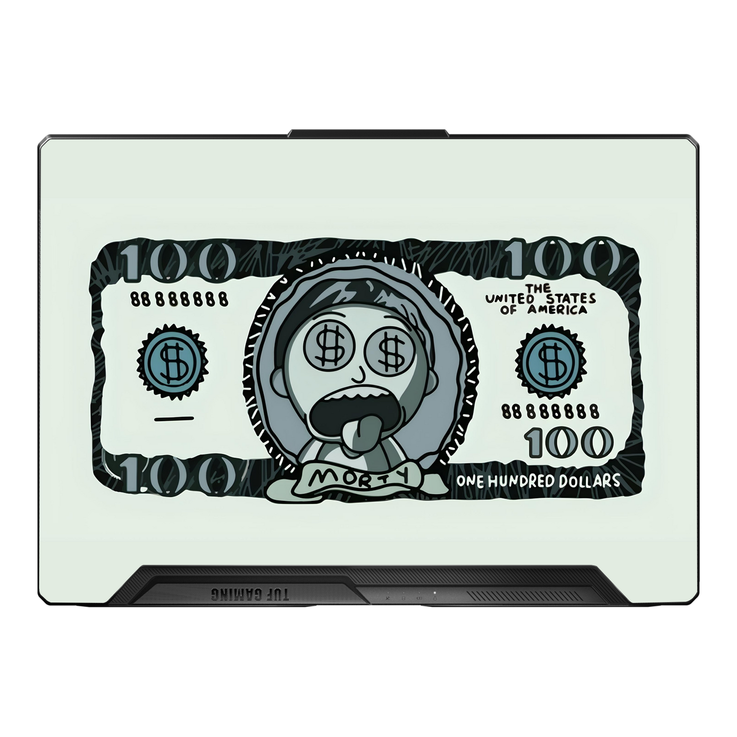 Morty Dollar Laptop Skin