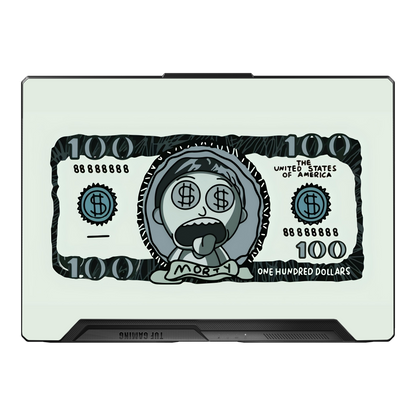 Morty Dollar Laptop Skin