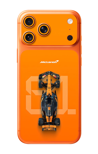 McLaren F1 Orange Racing Camera & Pocket Edition Mobile Skin for iPhone 17 Pro & 17 Pro Max