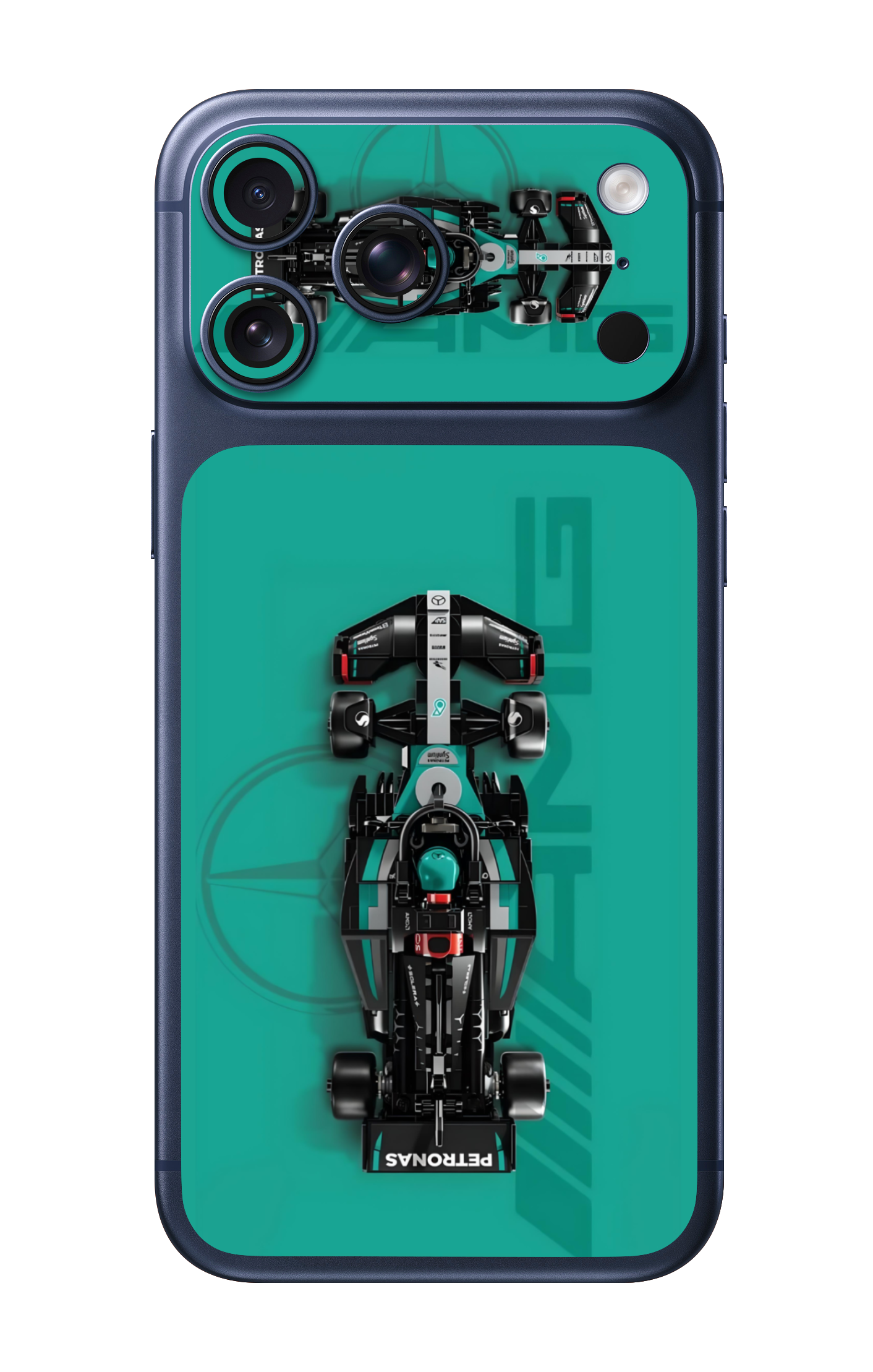 Mercedes AMG Petronas F1 Camera & Pocket Edition Mobile Skin for iPhone 17 Pro & 17 Pro Max