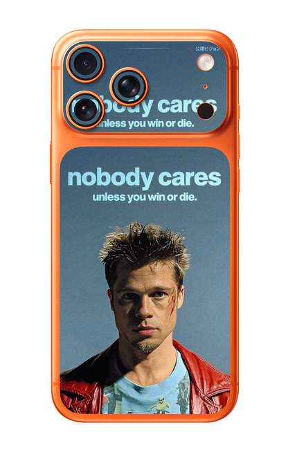 Nobody Cares Motivational Camera & Pocket Edition Mobile Skin for iPhone 17 Pro & 17 Pro Max