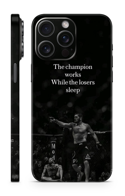 The Champion Works While the Losers Sleep Mobile Skin