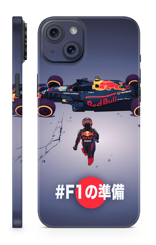 Red Bull F1 Anime Style Mobile Skin