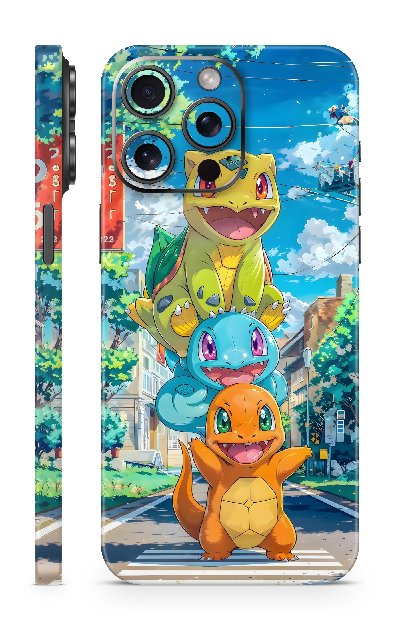 Charmander, Squirtle & Bulbasaur Mobile Skin