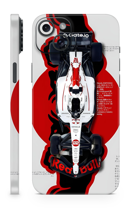 Rising Bull – Red & White Racing Machine Mobile Skin