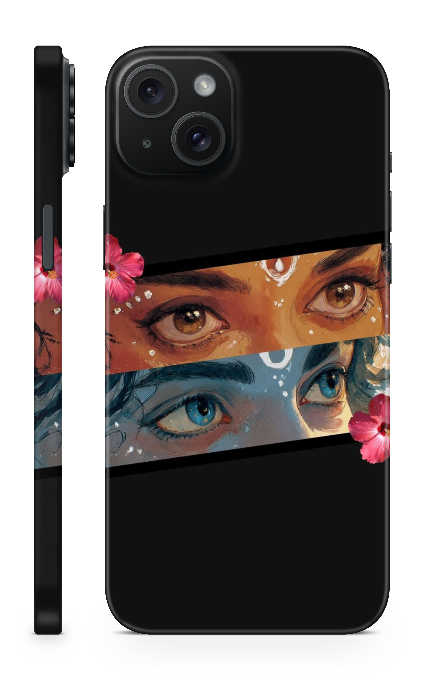 Radha Krishna Eternal Eyes Mobile Skin