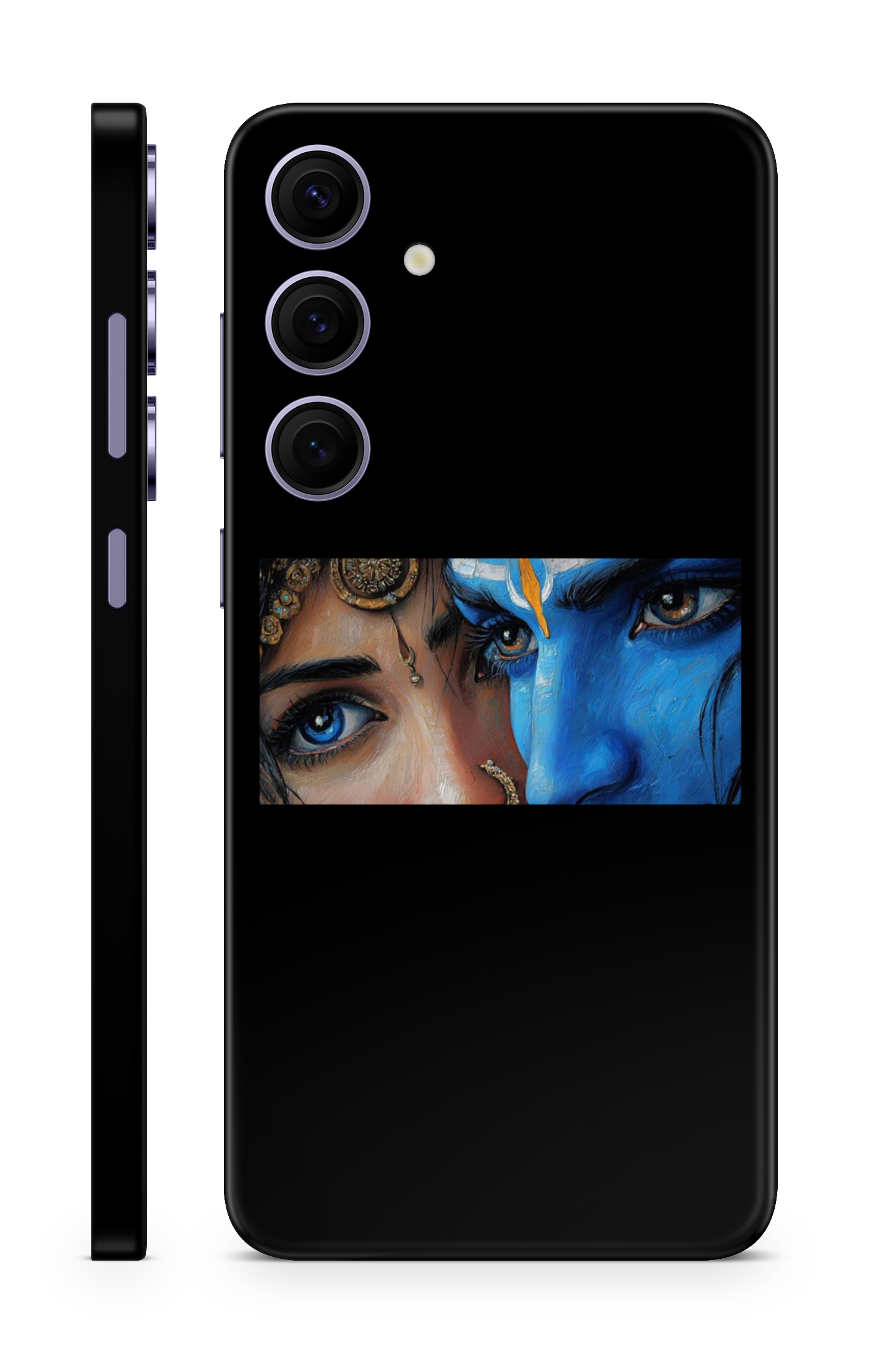 Radha Krishna Mystic Eyes Mobile Skin
