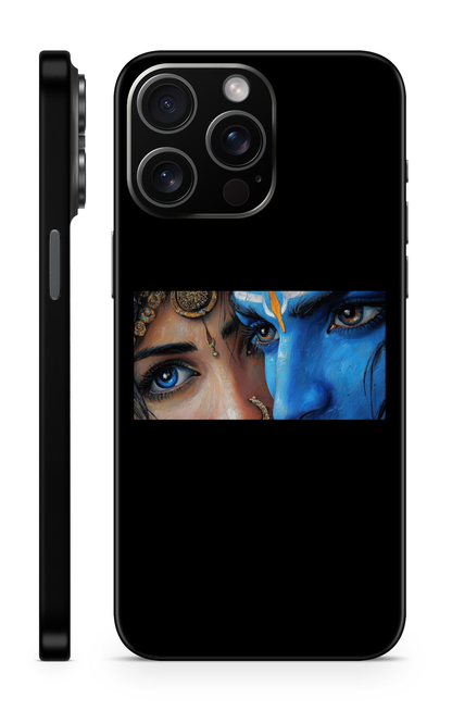 Radha Krishna Mystic Eyes Mobile Skin