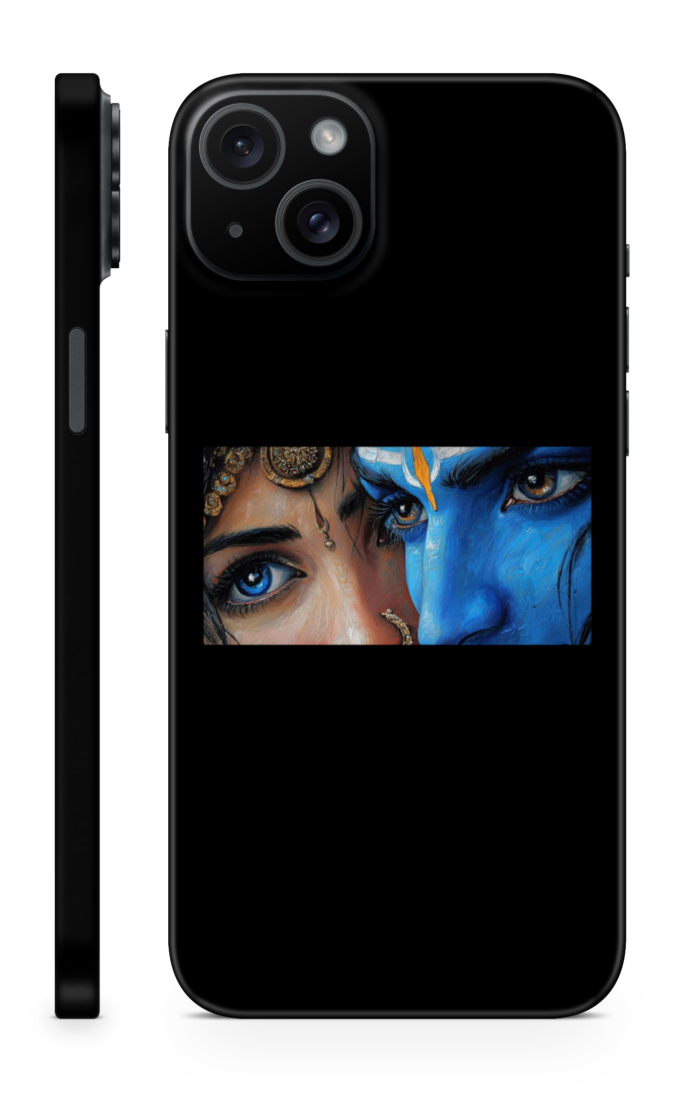 Radha Krishna Mystic Eyes Mobile Skin
