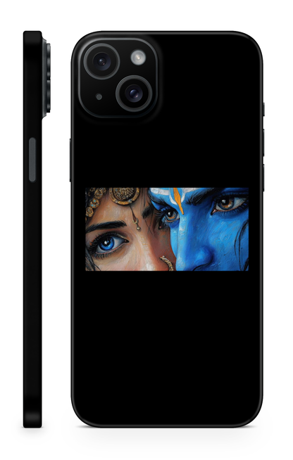 Radha Krishna Mystic Eyes Mobile Skin