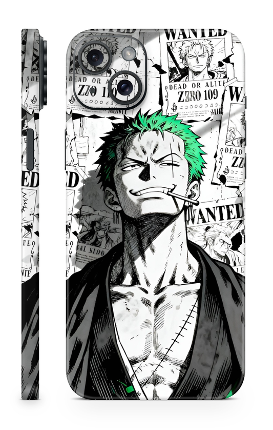 Roronoa Zoro Wanted Anime Mobile Skin