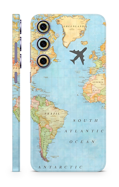 Travel World Map Mobile Skin