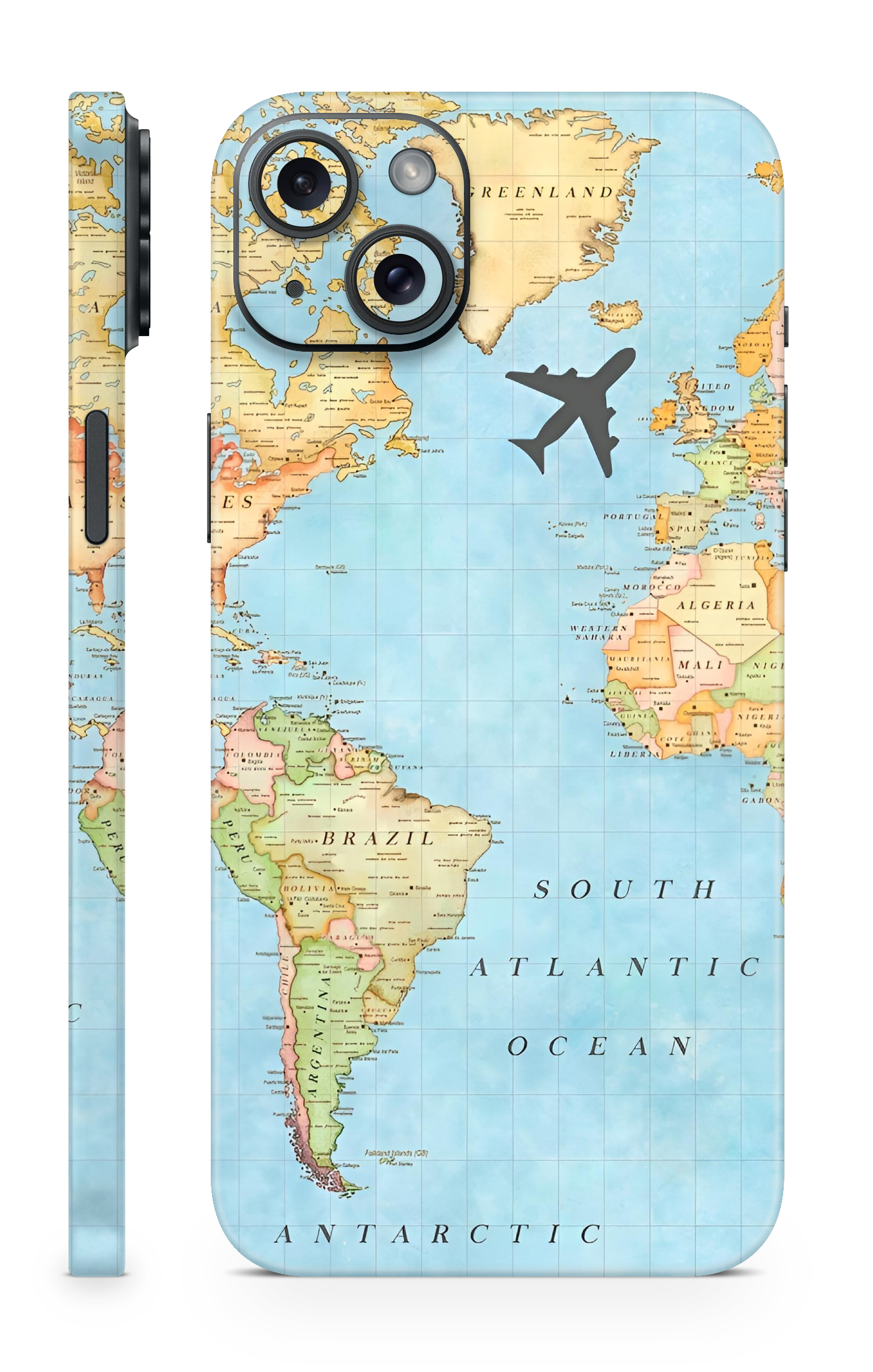 Travel World Map Mobile Skin
