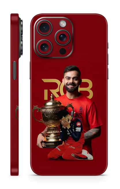 Virat Kohli RCB Trophy Mobile Skin