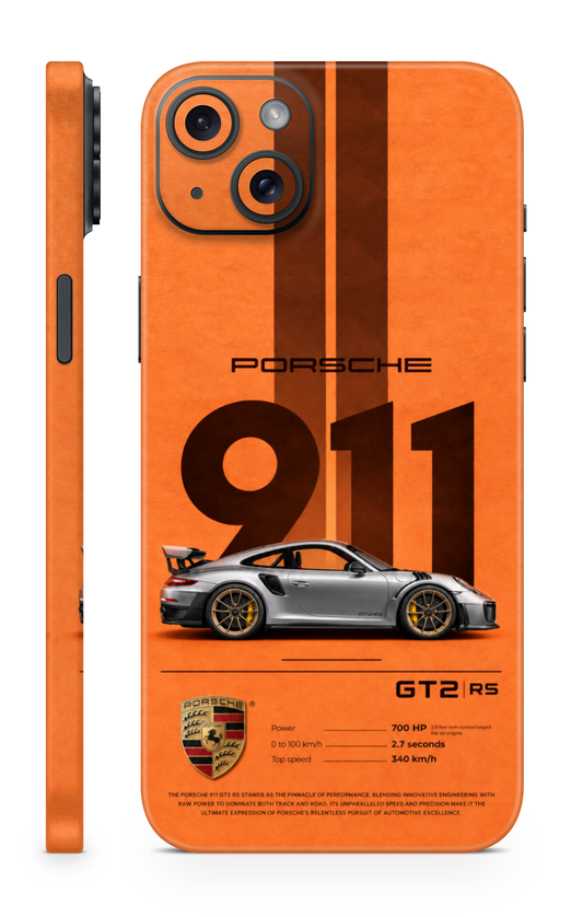 Porsche 911 GT2 RS Orange Racing Mobile Skin