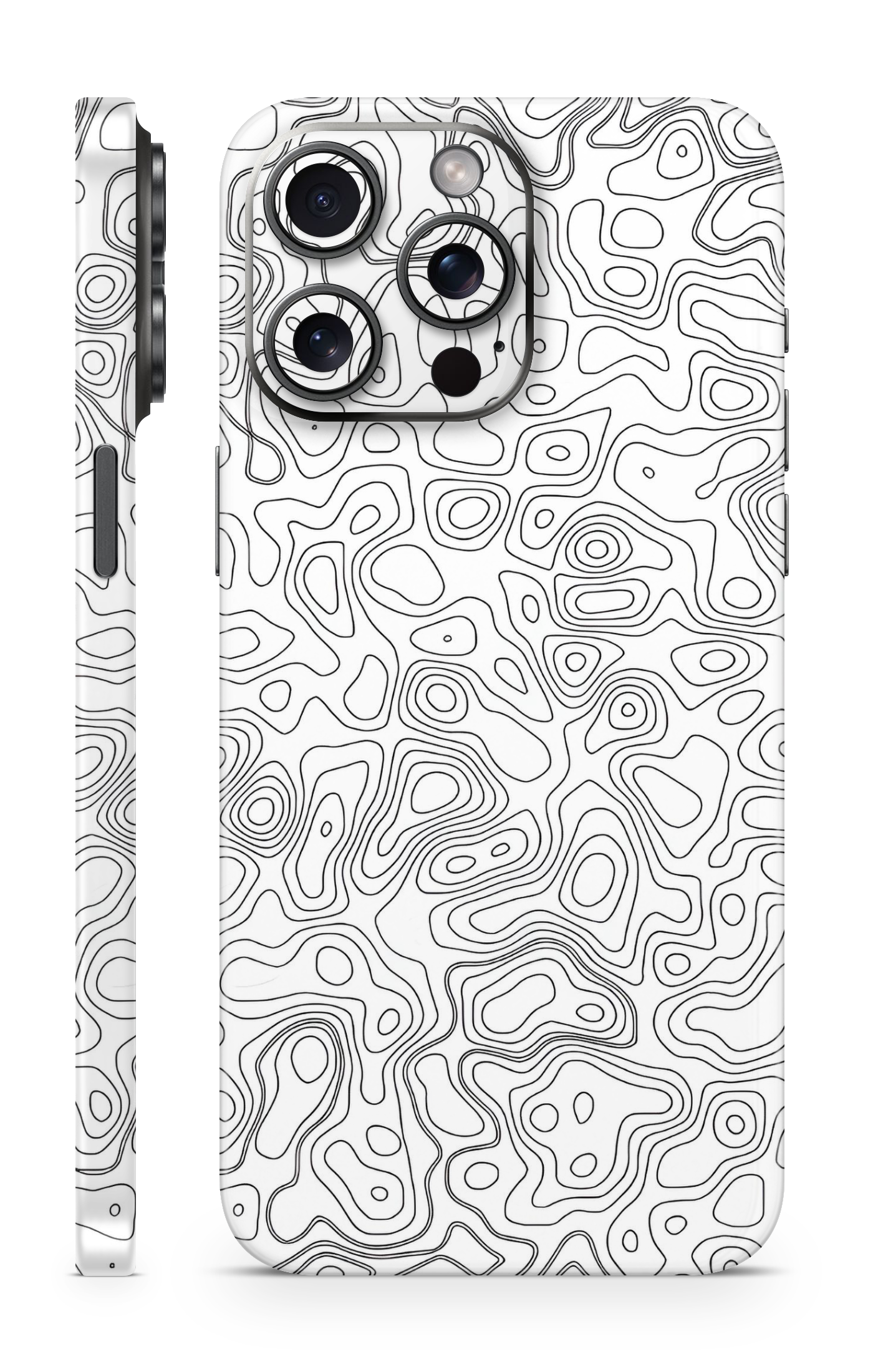 Topographic Line Art Mobile Skin