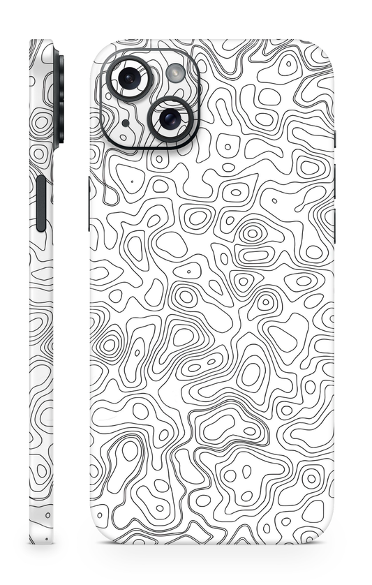 Topographic Line Art Mobile Skin