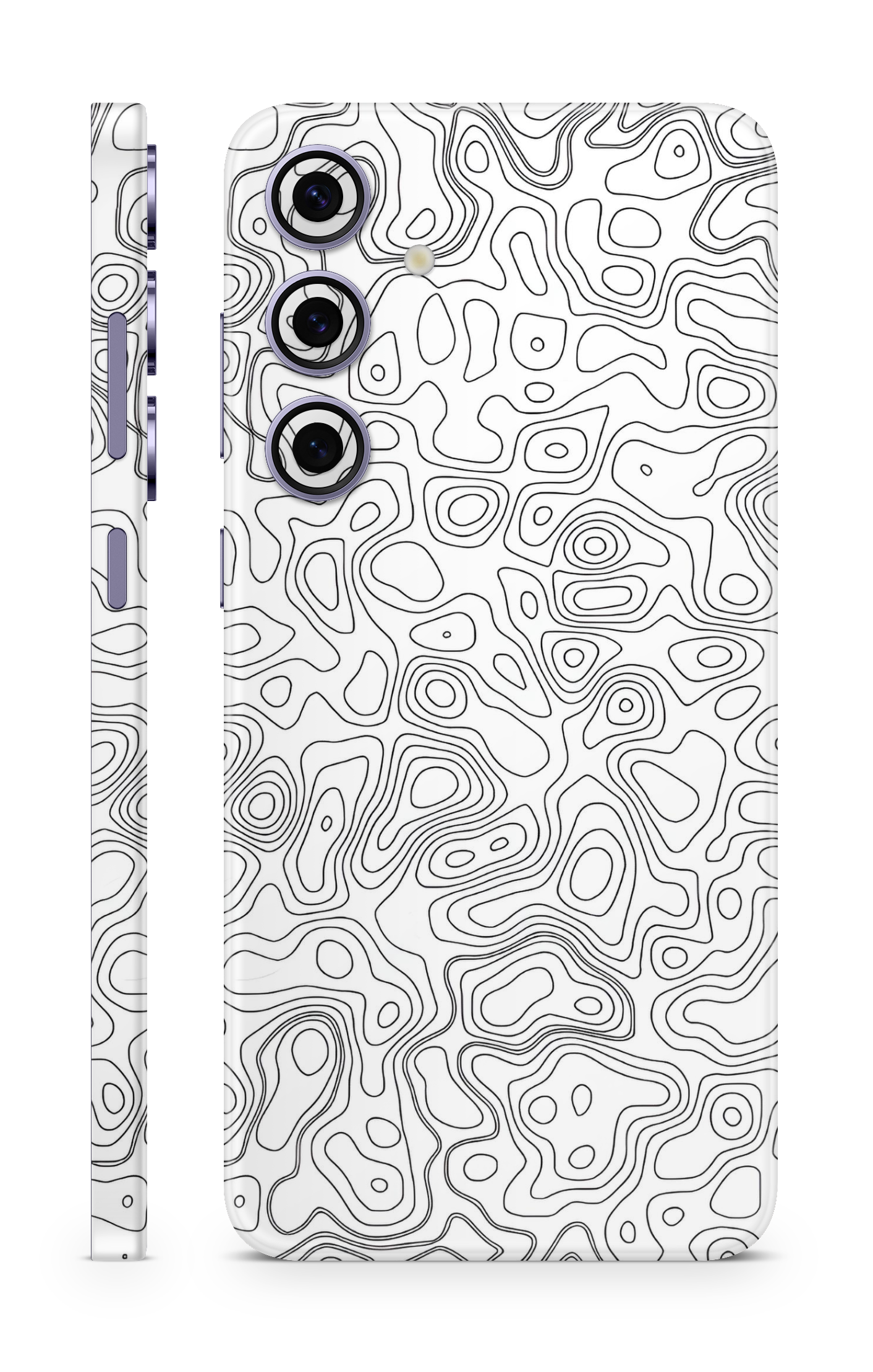 Topographic Line Art Mobile Skin
