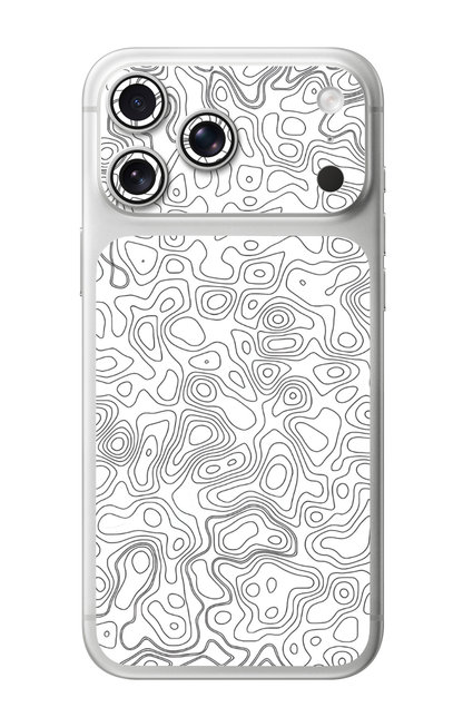 Topography White Camera & Pocket Edition Mobile Skin for iPhone 17 Pro & 17 Pro Max