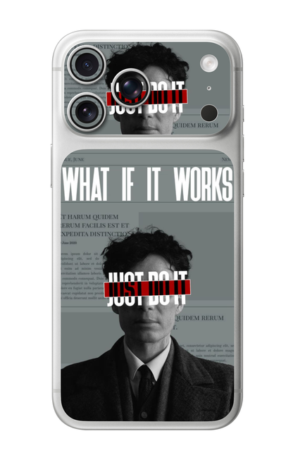 What If It Works Motivational Mobile Skin for iPhone 17 Pro & 17 Pro Max Pocket & Camera Edition
