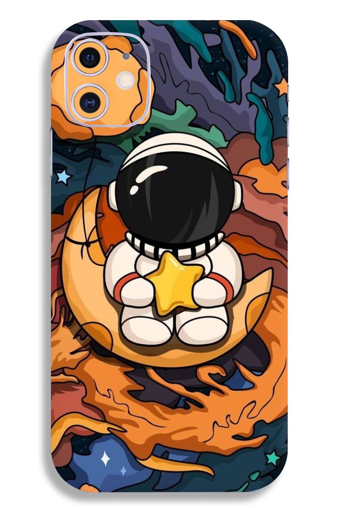 Cartoon Astronaut Mobile Skin